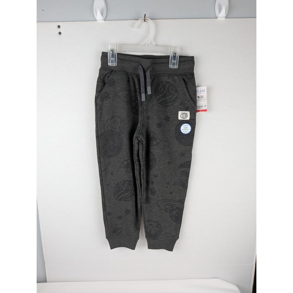 365 Kids Boys Space Planets Jogger Pants Gray Size XL